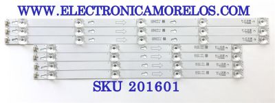 KIT DE LED´S PARA TV ( INCOMPLETOS 7 PIEZAS) / TCL 55HR330M05A8 V0 / 55D2900 A-1 / 55HR330M04B8 V0 / 55D2900 B-1 / 4C-LB5505-HR22J / 4C-LB5504-HR22J / PANEL`S LVF550ND1L CD9W16 / LVF550ND1L / MODELO 55S405